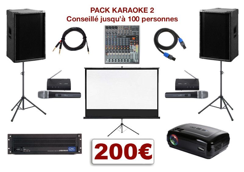 Location pack karaoké videoprojecteur, Montpellier - SUDSONORISATION